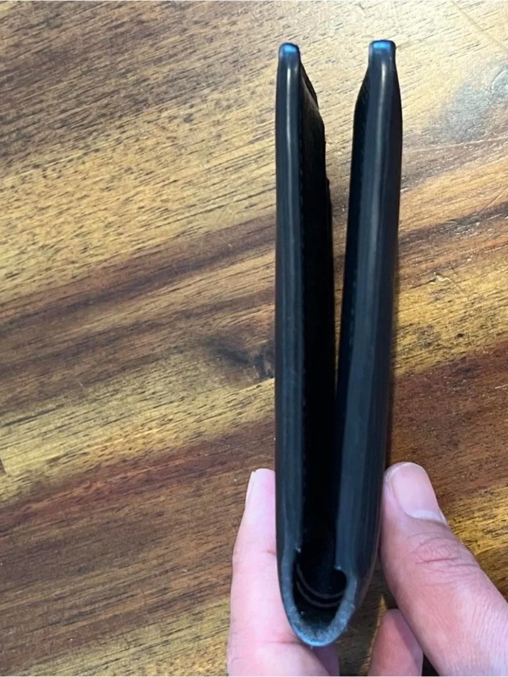 Louis Vuitton Black Epi Leather Bi-Fold Card Wallet